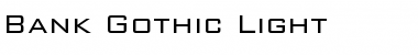 Bank Gothic Regular Font