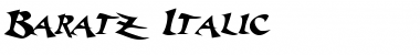Baratz Italic Font
