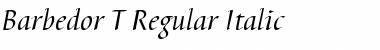 Barbedor T Regular Font