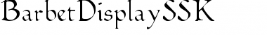 BarbetDisplaySSK Regular Font