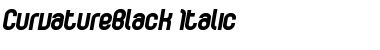 Download CurvatureBlack Italic Font