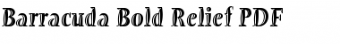 Barracuda Bold Relief Regular Font