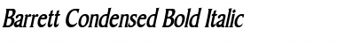 Barrett Condensed Bold Italic