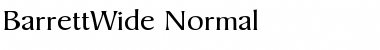 BarrettWide Normal Font