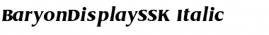 BaryonDisplaySSK Italic