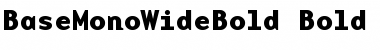 BaseMonoWideBold Bold Font