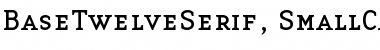 BaseTwelveSerif, SmallCaps Bold Font