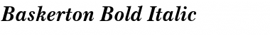 Baskerton Bold Italic Font