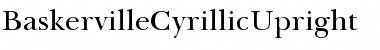 BaskervilleCyrillicUpright Roman Font