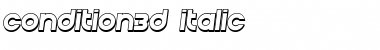 Condition 3D Italic Font