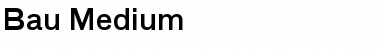 Bau-Medium Regular Font