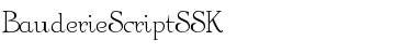 BauderieScriptSSK Font