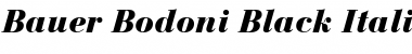 BauerBodoni LT Black Italic Font