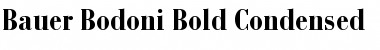 BauerBodoni LT BoldCond Regular Font