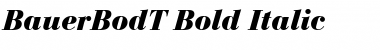 BauerBodT Bold Italic Font