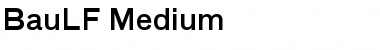 BauLF-Medium Regular Font