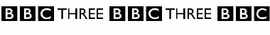 BBC Striped Channel Logos Regular Font