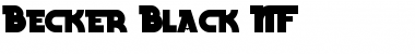 Becker Black NF Regular Font