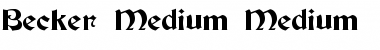 Becker-Medium Medium Font