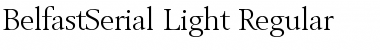 BelfastSerial-Light Regular Font