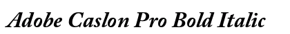 Adobe Caslon Pro Bold Italic font free download