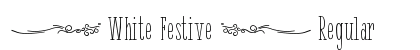 { White Festive } Regular Font Preview