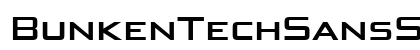 BunkenTechSansSCWide-SeBd &amp; font free download
