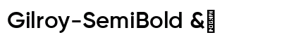 Gilroy-SemiBold &amp; font free download