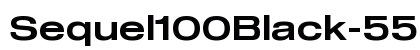 Sequel100Black-55 &amp; font free download
