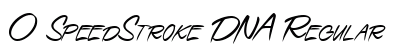 0 SpeedStroke DNA Regular font free download
