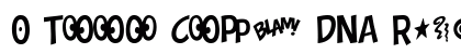 0 Toon Copy DNA Regular font free download