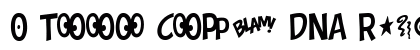 0 Toon Copy DNA Regular font free download