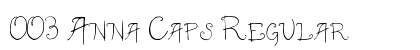 003 Anna Caps Regular font free download