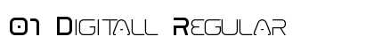 01 Digitall Regular font free download