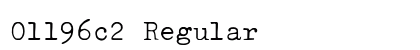 01196c2 Regular font free download