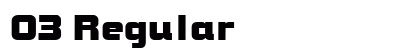 03 Regular font free download