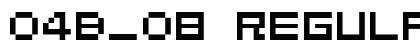 04b_08 Regular font free download