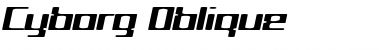 Cyborg Oblique Font