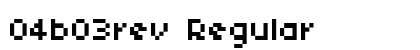 04b03rev Regular Font Preview