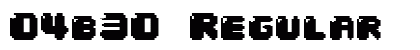 04b30 Regular font free download