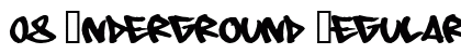08 Underground Regular Font Preview