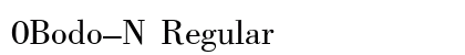 0Bodo-N Regular font free download