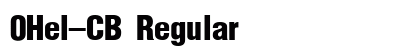 0Hel-CB Regular font free download