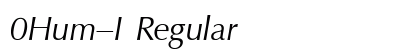 0Hum-I Regular preview