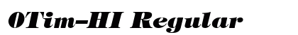 0Tim-HI Regular font free download
