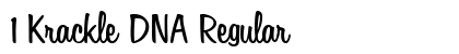 1 Krackle DNA Regular font free download
