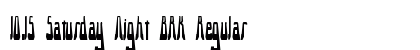 10.15 Saturday Night BRK Regular Font Preview