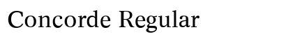 Concorde Regular font free download