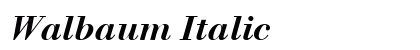 Walbaum Italic font free download