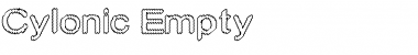 Cylonic Empty Regular Font